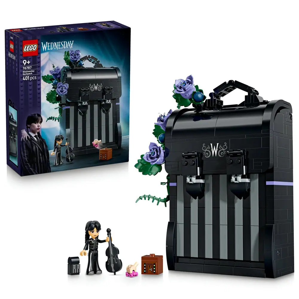 LEGO Wednesday Backpack Kids' Toy with Thing Figure 76787