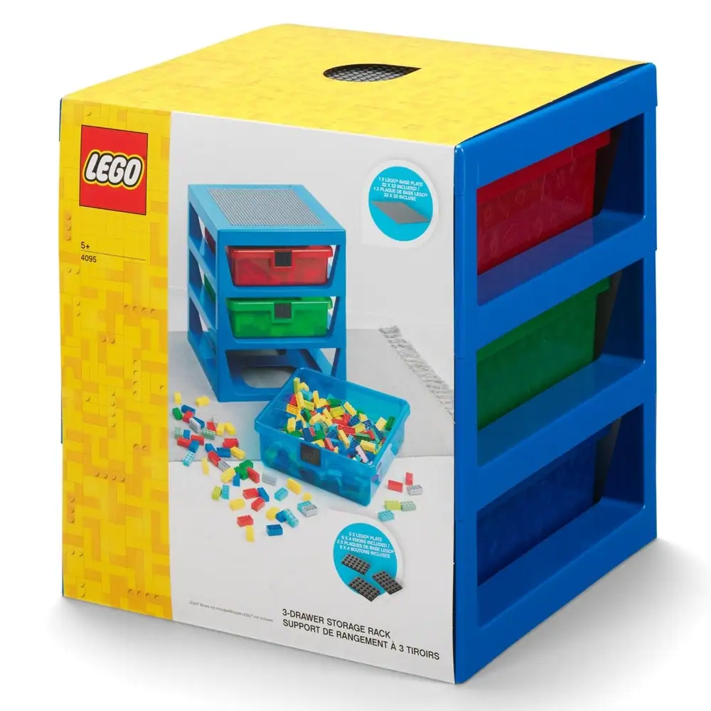 LEGO 3-Drawer Storage Rack