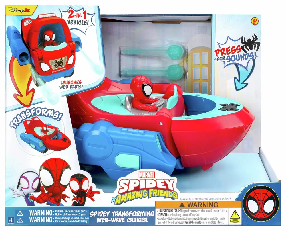 Spidey Transforming Web-Wave Cruiser