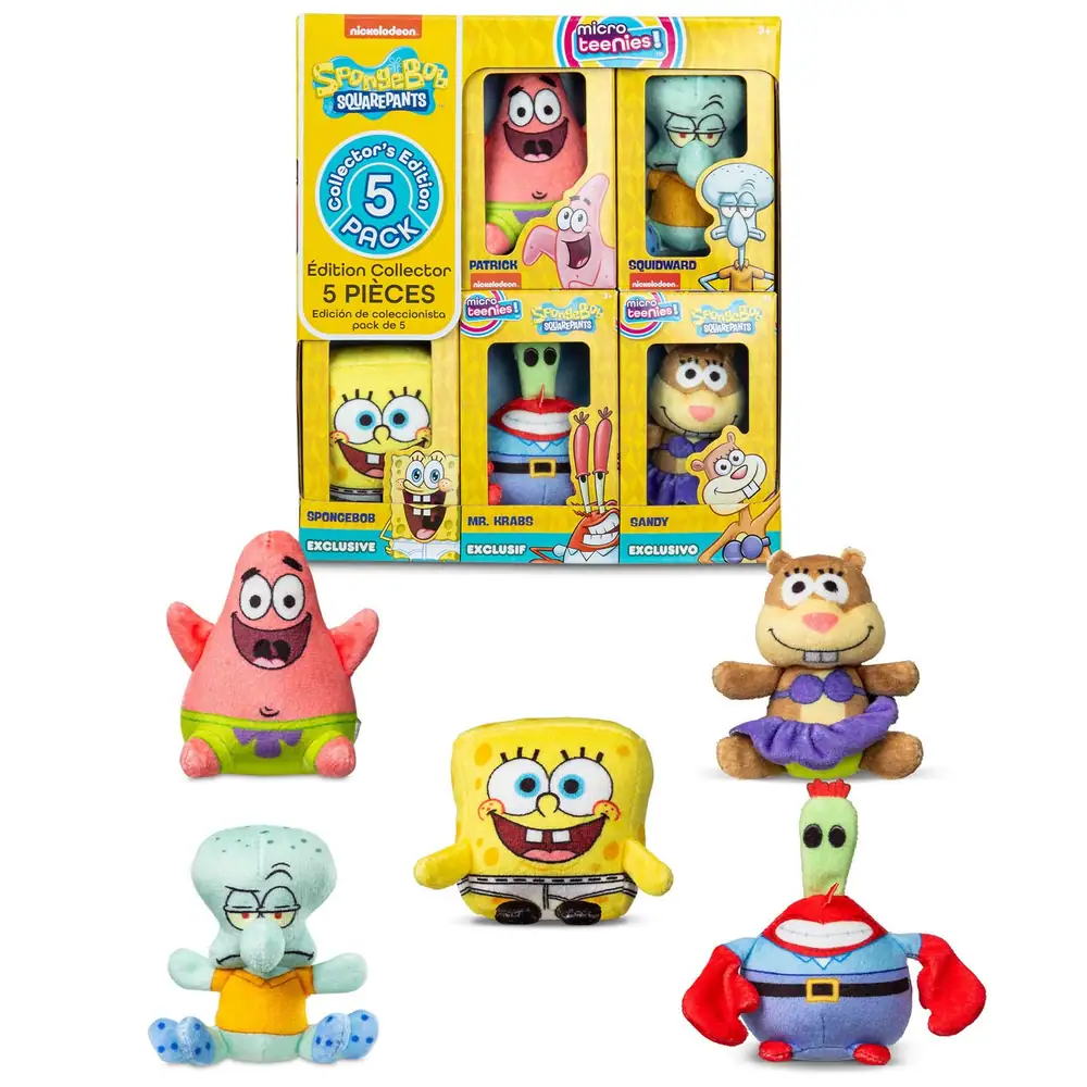 Micro Teenies Sponge Bob Square Pants 5-Pack