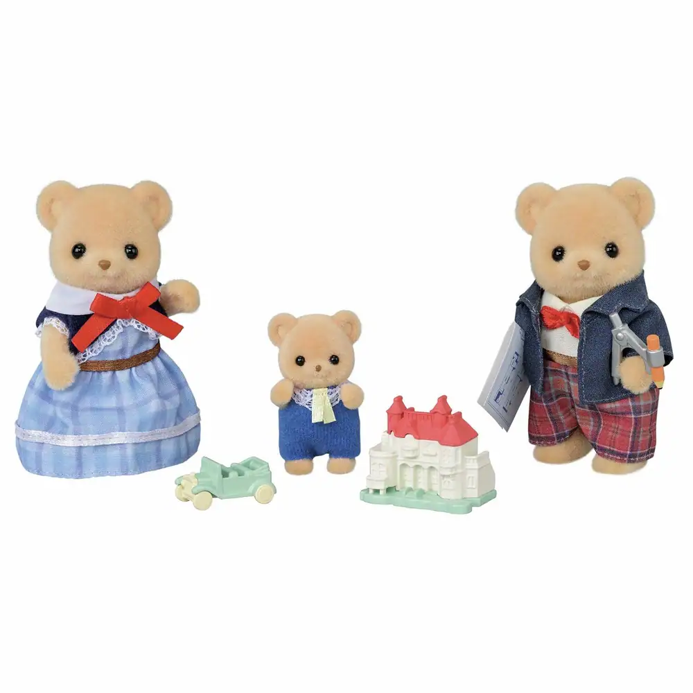 Sylvanian Families Biscuit Bear Family Playset
